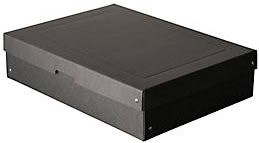 Archivbox Falken PURE Box Black A3 in Schwarz aus FSC-zertifizierter Pappe mit Blauer Engel, B/T/H: 32 x 44 x 10 cm - Bild 1