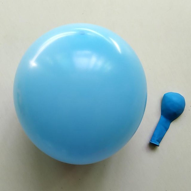 Binchi Regenbogen Latexballons in Blau, 20 Stück, Durchmesser: 30,48 cm - Bild 1