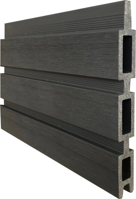 T & J WPC-Lamelle Smoke Teak coexdrudiert B: 2,0 cm, T: 15,0 cm, H: 179,05 cm - Bild 1