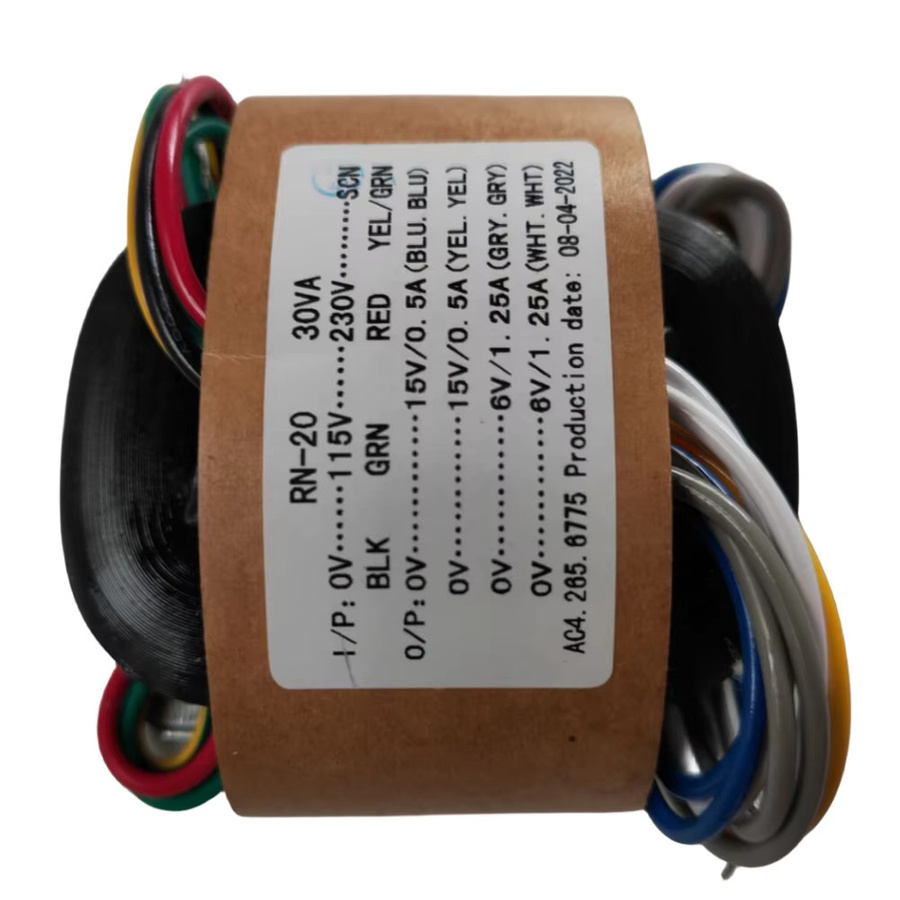 R-Core Transformator für Vorverstärker und DAC Verstärker DIY, 30VA 30W, 15V *2 + 6V *2 - Bild 2
