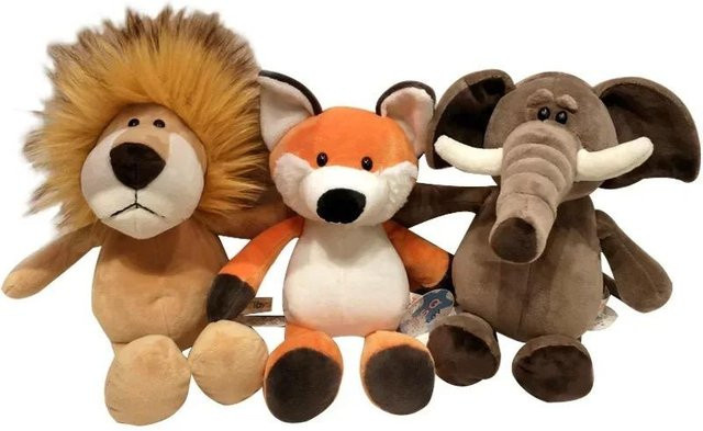 Yiran toy Stoffpuppen Plüschtiere Waldtiere, 25cm - Bild 1
