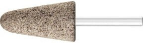 PFERD Schleifstift Kegel A30 für Edelstahl, Durchmesser: 25 mm, Länge: 45 mm, Schaft-Durchmesser: 6 mm, Farbe: Grau - Bild 1