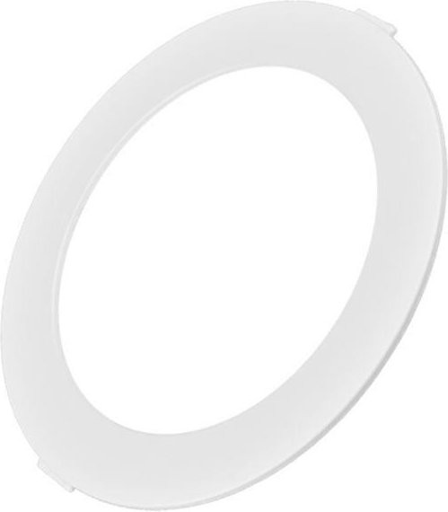 Extraflache runde LED-Einbauleuchte 9W 3000K Warmweiß IP40 Weiß Ø146mm - Bild 1