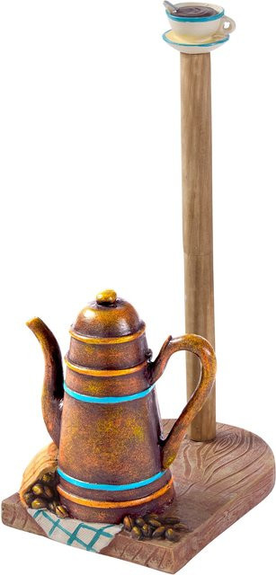 Küchenrollenhalter Kaffee von Genialo aus Keramik in Braun, freistehend - Bild 1