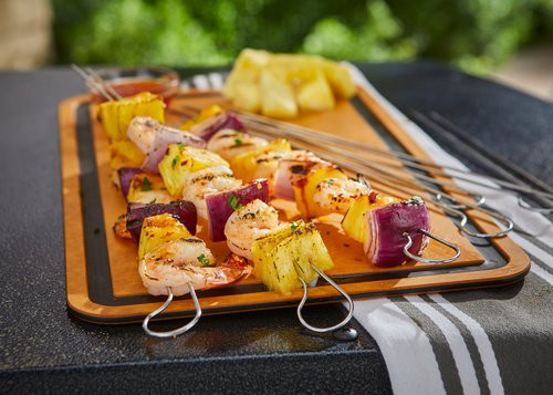 Weber Grillspieß-Set aus Edelstahl, 8 Stück, silberfarben - Bild 1