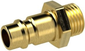 Riegler Nippel für Kupplungen NW 7,2 - NW 7,8, Messing blank, Farbe: Gold, G 1/2 AG - Bild 1
