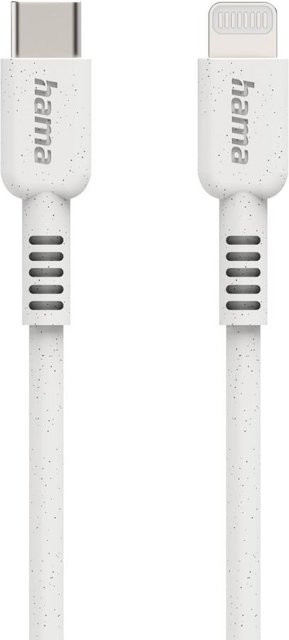 Hama Eco Ladekabel USB-C auf Lightning, 1 m, Weiß - Bild 1