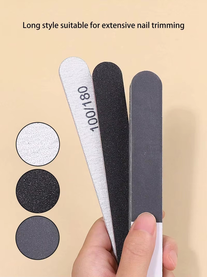 klimonla Maniküre Kit, 6-teiliges Set mit Nagel Feilen und Puffer Block - Bild 2