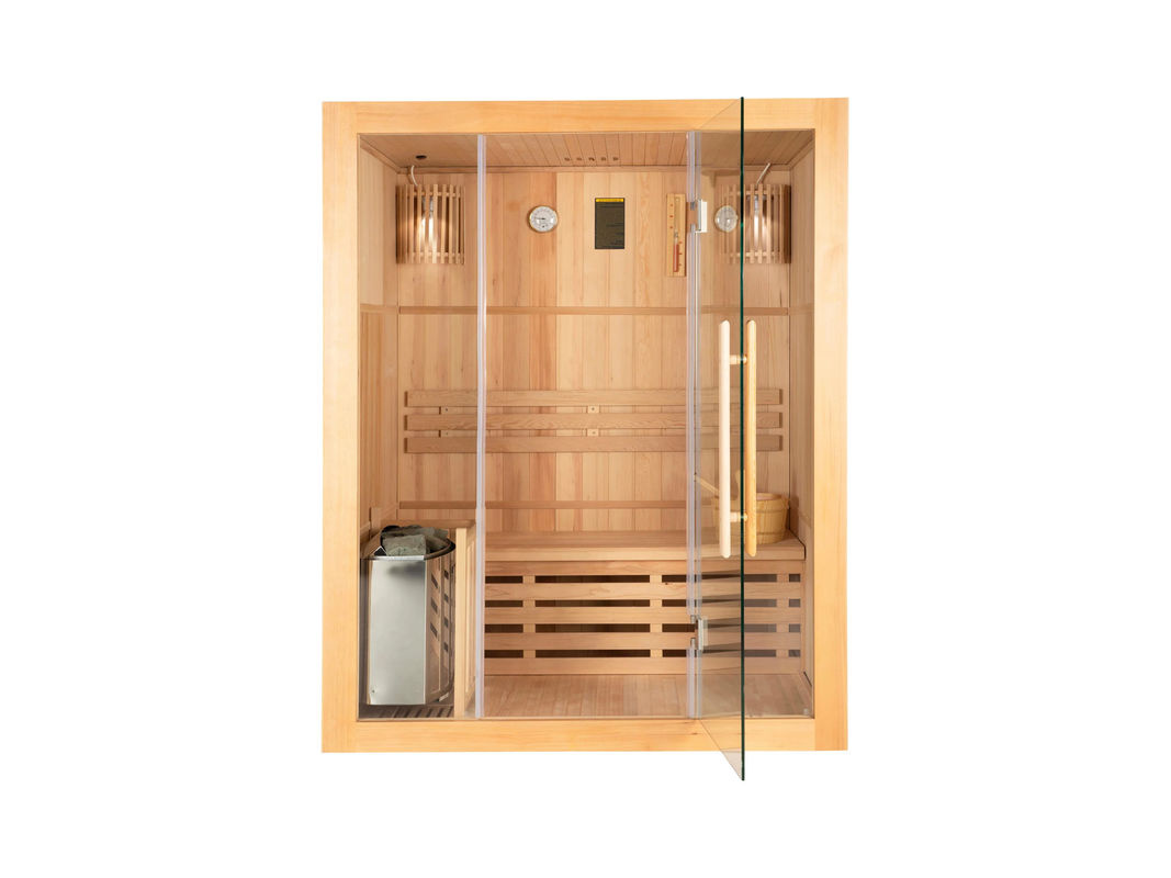 Home Deluxe Saunakabine SKYLINE L aus Tannenholz in Braun, B/T/H: 150 x 120 cm - Bild 4