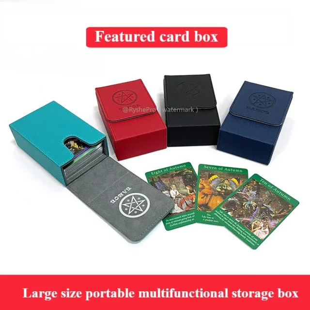 RyshePro Tarotkarten-Etui, PU-Leder, für MTG Standardgröße Tarotkarten - Bild 1