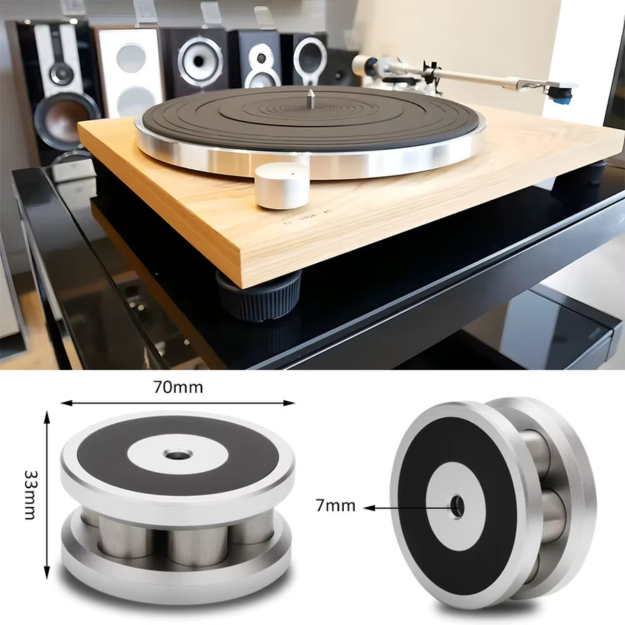 Preffair Plattengewicht für LP-Schallplatten in Silber als einstellbare Stabilisator-Plattengewichtsklemme für Vinyl-Plattenspieler - Bild 4