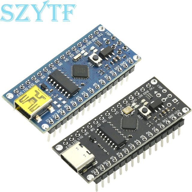 SZYTF Nano v3 Atmega328p MCU Kern Platine Entwicklungsmodul mit USB-C in Blau - Bild 1