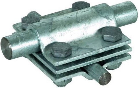 DEHN Kreuzstück KS 8.10 16 FL30 ZP STTZN in Silber - Bild 1