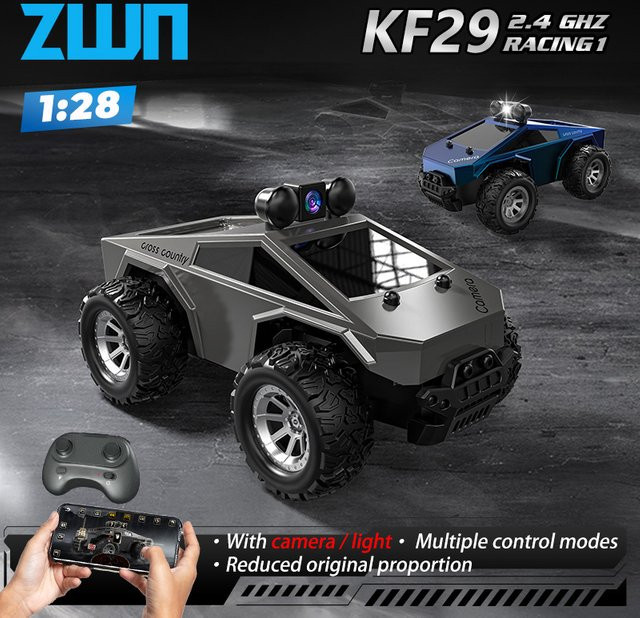 ZWN RC-Auto, 2,4 G Hochgeschwindigkeits-LKW, Maßstab 1:28, mit LED-Licht - Bild 1
