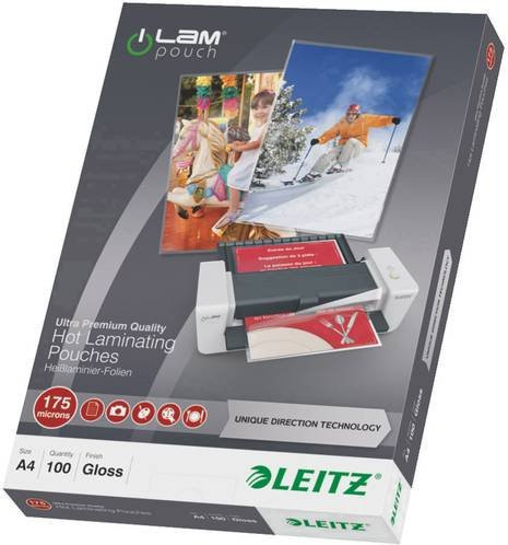 Leitz iLAM Laminierfolie DIN A4 glänzend transparent 175 Micron 100 Stück - Bild 1