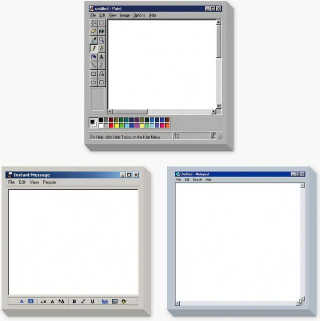 Vintage Computer Haftnotizen Skizzenblock mit 50 Blatt in Multicolour - Bild 1