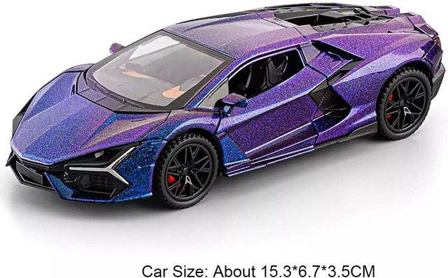 Linyi toy car Revuelto Svj63 Sportwagen Modell, 1:32, mit Licht und Sound, ab 14 Jahren - Bild 1