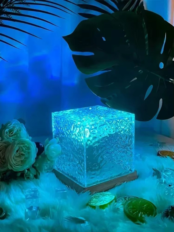Heinast Ozeanwellen-Projektorlicht mit 16 Farben und Mitternachts-Aura-Aurora-Effekt als Unterwasserprojektor und Nachtlicht für Zuhause, Büro, Bar oder Restaurant - Bild 4