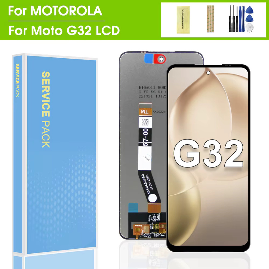 Motorola Moto G32 Ersatz LCD Display Touchscreen mit Rahmen in Schwarz für 6,5 Zoll Modelle XT2235-2 und XT2235-3 - Bild 2