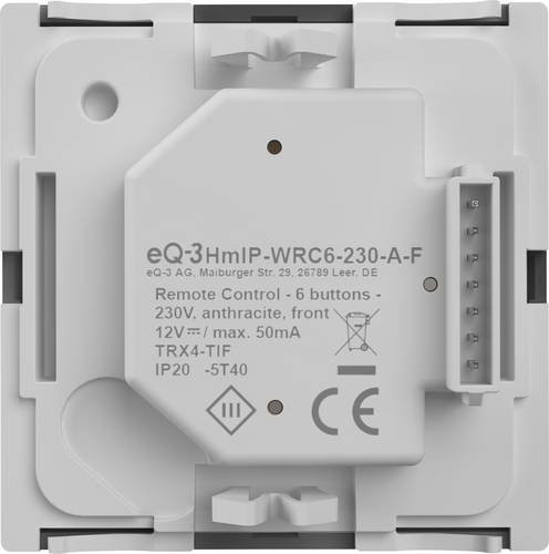 Homematic IP Wandtaster 6-fach 230 V Anthrazit - Bild 1