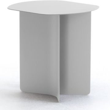Leyform Beistelltisch aus lackiertem Stahl in Weiß, B: 79,3 cm, T: 59,0 cm, H: 30,0 cm - Bild 1