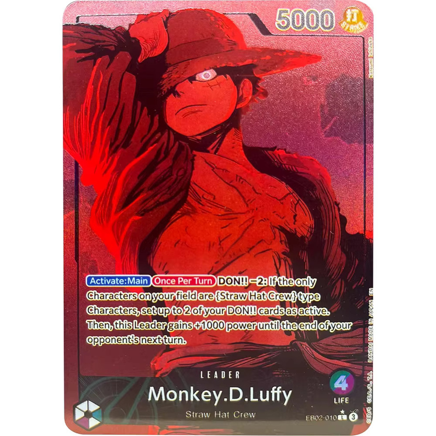 Bandai One Piece DIY Sammelkarten, Monkey D. Ruffy, Spielzeug - Bild 2