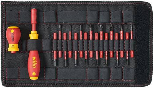 Wiha slimVario Starter Set 2831 Schraubendreher-Bitsatz 19-teilig in Rot und Gelb - Bild 1