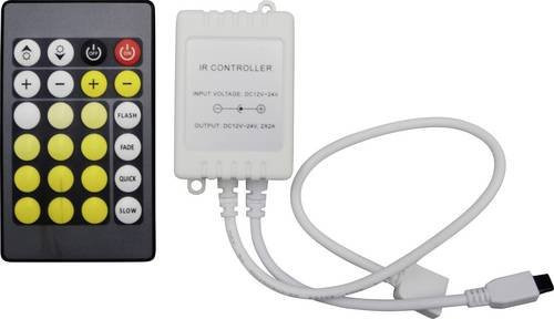 V-TAC LED-Infrarot-Controller Fernbedienung aus Plastik, B/T/H: 34 x 60 x 22 mm - Bild 1