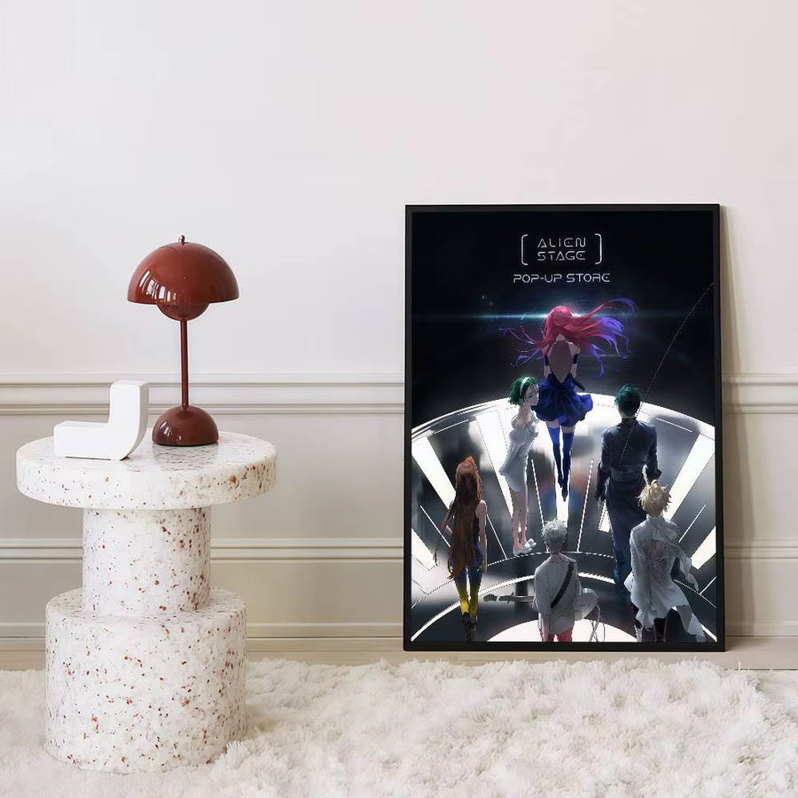 Anime A-Alien S-Stage Classic Vintage Poster aus Papier in Mehrfarbig, Rechteckig, B/H: 15 x 15 cm - Bild 6