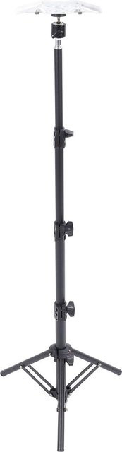Fishine Stativ-Montagekit für Mini-Schüssel 2051 in Schwarz, höhenverstellbarer Stativständer aus Aluminiumlegierung mit Adapter - Bild 1