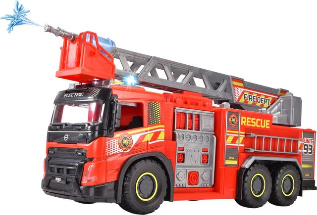 Dickie Toys Feuerwehr Giant Fire Truck Volvo, Einsatzfahrzeug, 1:16, ab 3 Jahren - Bild 1