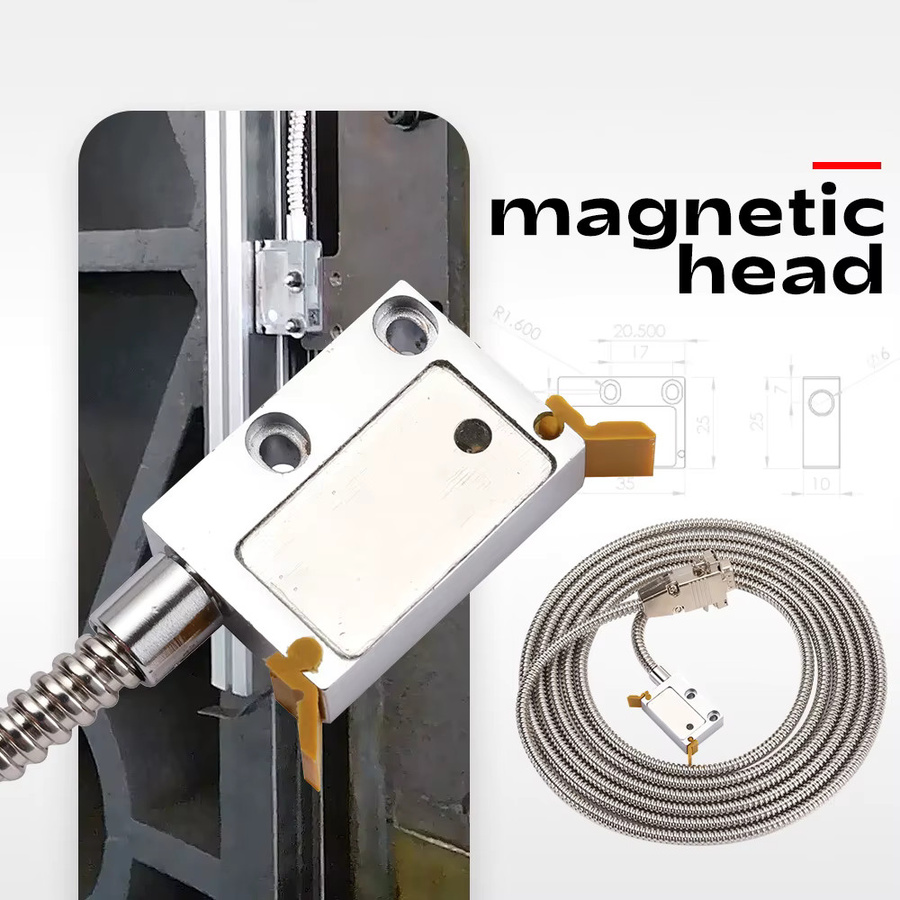YQLILGEN Magnetischer Lesekopf IP67 wasserdicht und staubdicht in Silber, 5V/5U TTL DB9 - Bild 2