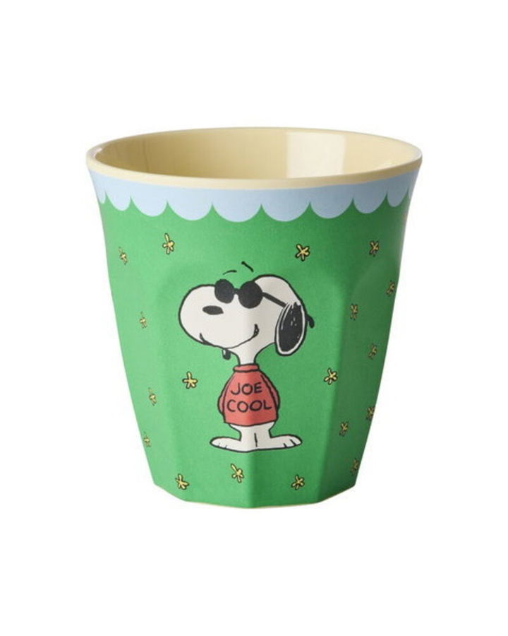 Rice Melamin Becher mit Snoopy Print, grün, 250ml - Bild 1