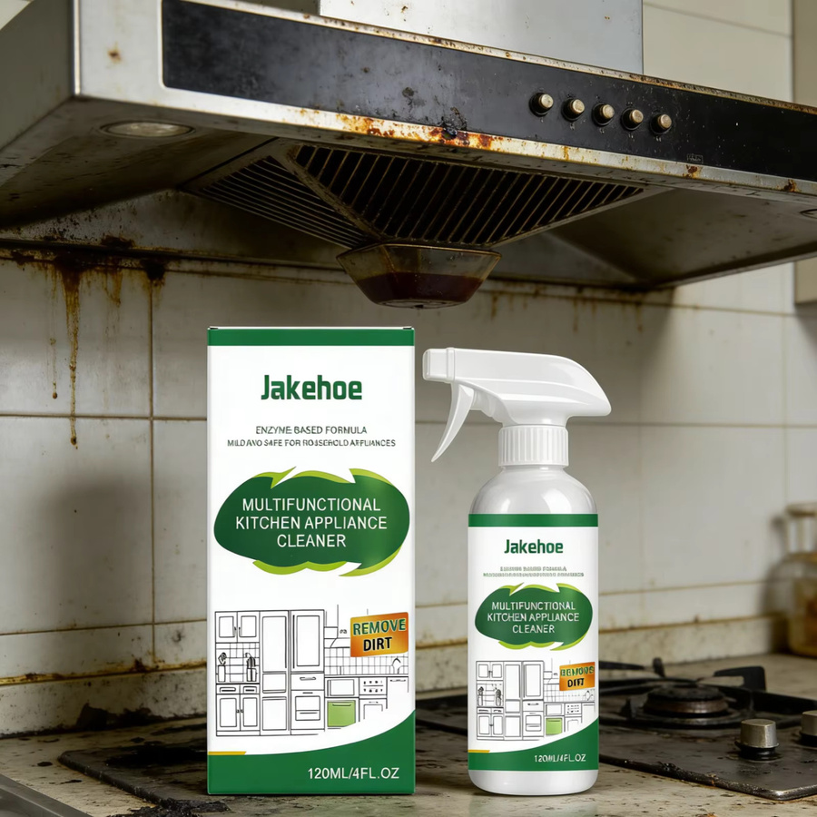 Jakehoe Küchengeräte-Reiniger Kraftvoller Fettlöser in Weiß, 120ml - Bild 5