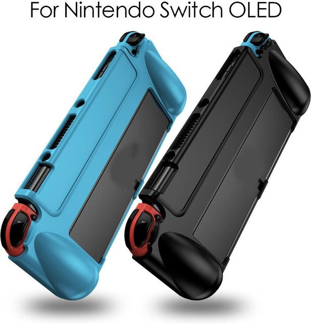 Schutzhülle aus Silikon für deine Nintendo Switch OLED Konsole in Blau - Bild 1