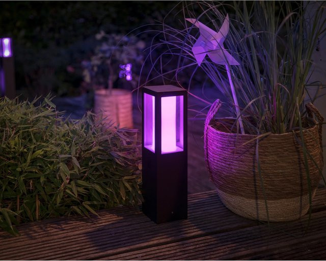 Philips Hue White & Color Ambiance Impress Outdoor LED-Sockelleuchte Schwarz - Bild 1