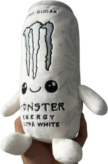 Hot Toys Plüschtier, weiße Energy-Drink-Dose, Plüsch / Textil, 18+ - Bild 1