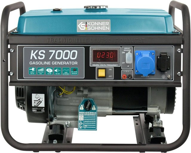 Könner & Söhnen Benzin-Generator KS 7000 in Blau aus Stahl - Bild 1