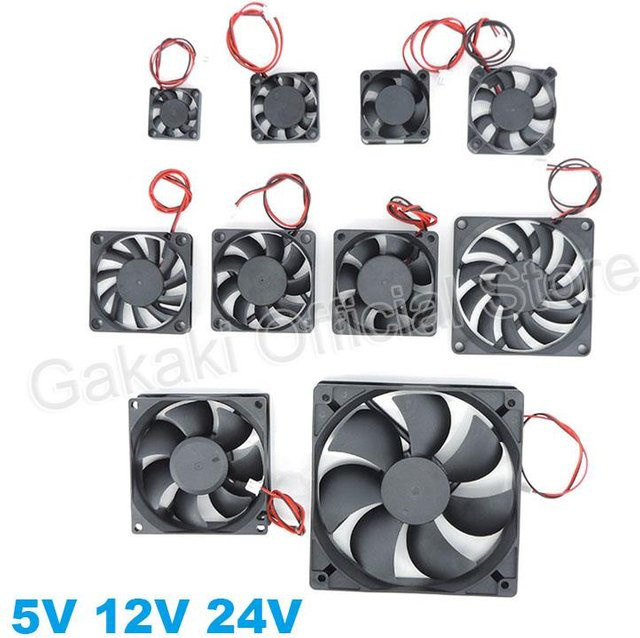Gakaki Bürstenloser Gehäuselüfter Schwarz 2PIN für 3D-Drucker - Bild 1