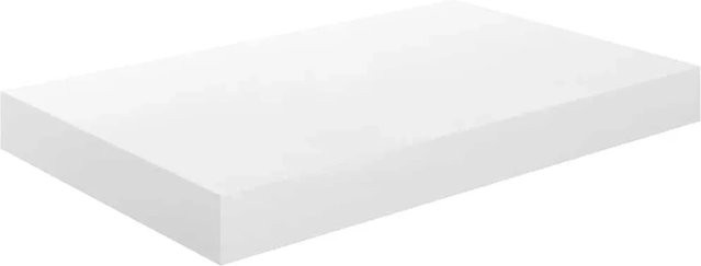 vidaXL Schweberegal in Hochglanz-Weiß aus MDF, B/T/H: 40 x 23 x 3,8 cm - Bild 1