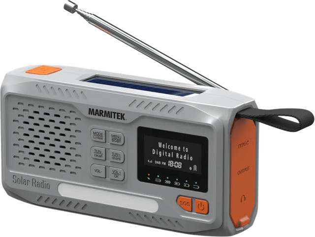 Marmitek RESQ 100 Portables Kurbelradio in Grau - Bild 2