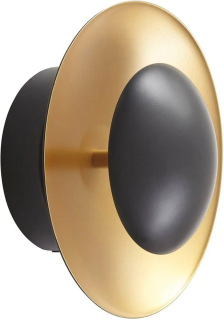 Lindby LED Wandleuchte Tiama Modern Schwarz und Gold aus Metall 1-flammig - Bild 1
