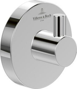Villeroy & Boch Handtuchhaken Elements Tender, rund, silber, B/H/T: 5,4 x 5,4 x 3,2 cm - Bild 1