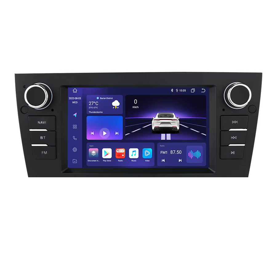 Hizpo Android 13 2Din Auto Multimedia System für BMW 3er E90 E91 E92 E93 mit 7 Zoll Display, GPS, CarPlay und 4G Unterstützung in Schwarz - Bild 7