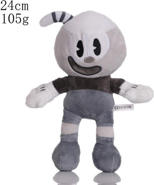 Cuphead Mugman Plüschpuppe, 22-30cm, ab 3 Jahre - Bild 1