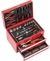 Brüder Mannesmann Werkzeugset M29066 für Heimwerker, 156-teilig, rot - Bild 1