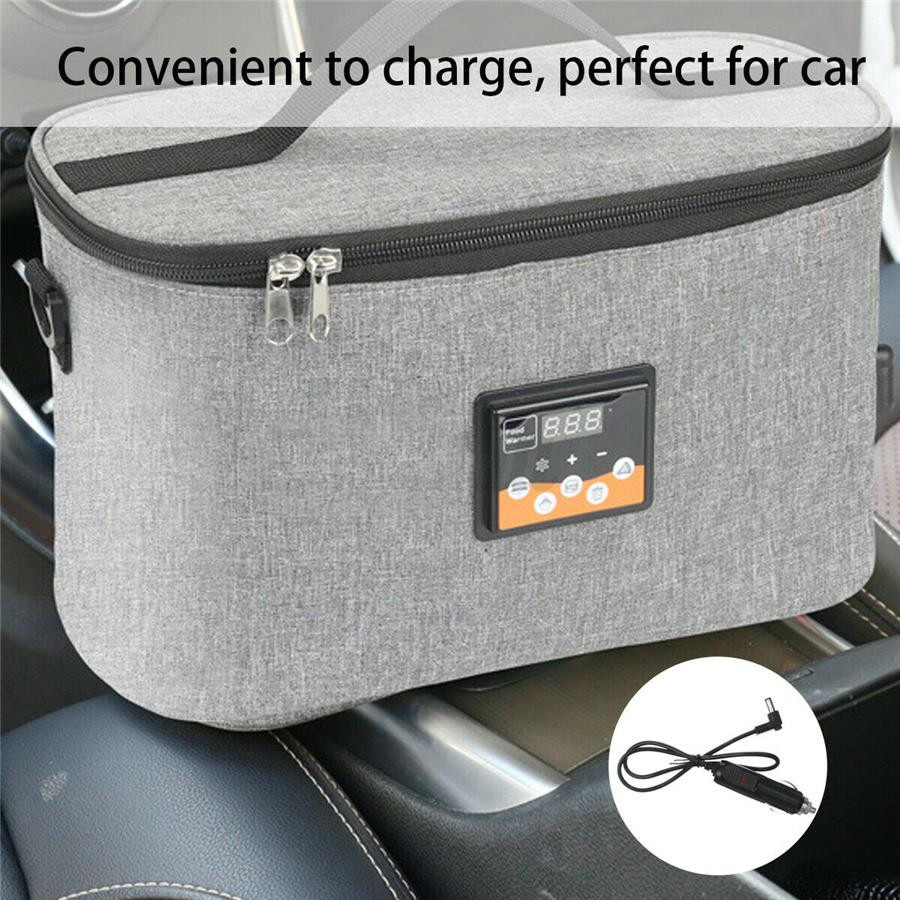 Feiyanautoparts Tragbare 12V Auto Lebensmittelheizung mit LCD Digital Temperaturanzeige, Grau, 8 l - Bild 2
