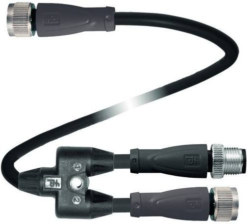 Pepperl+Fuchs Sensor-Aktor-Verteiler und Adapter 70109000, Schwarz, Länge: 0,2 m - Bild 1