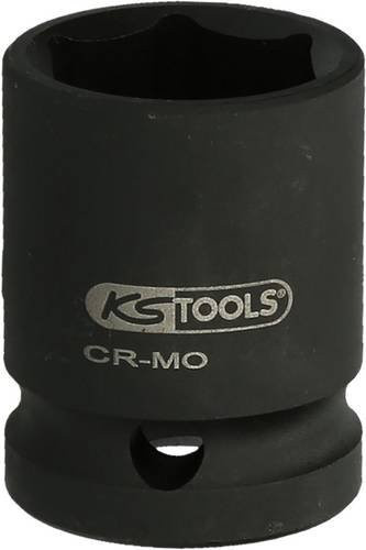 KS Tools Kraft-Steckschlüsseleinsatz 1 Zoll Sechskant kurz 24mm aus Chrom-Molybdän in Schwarz - Bild 1