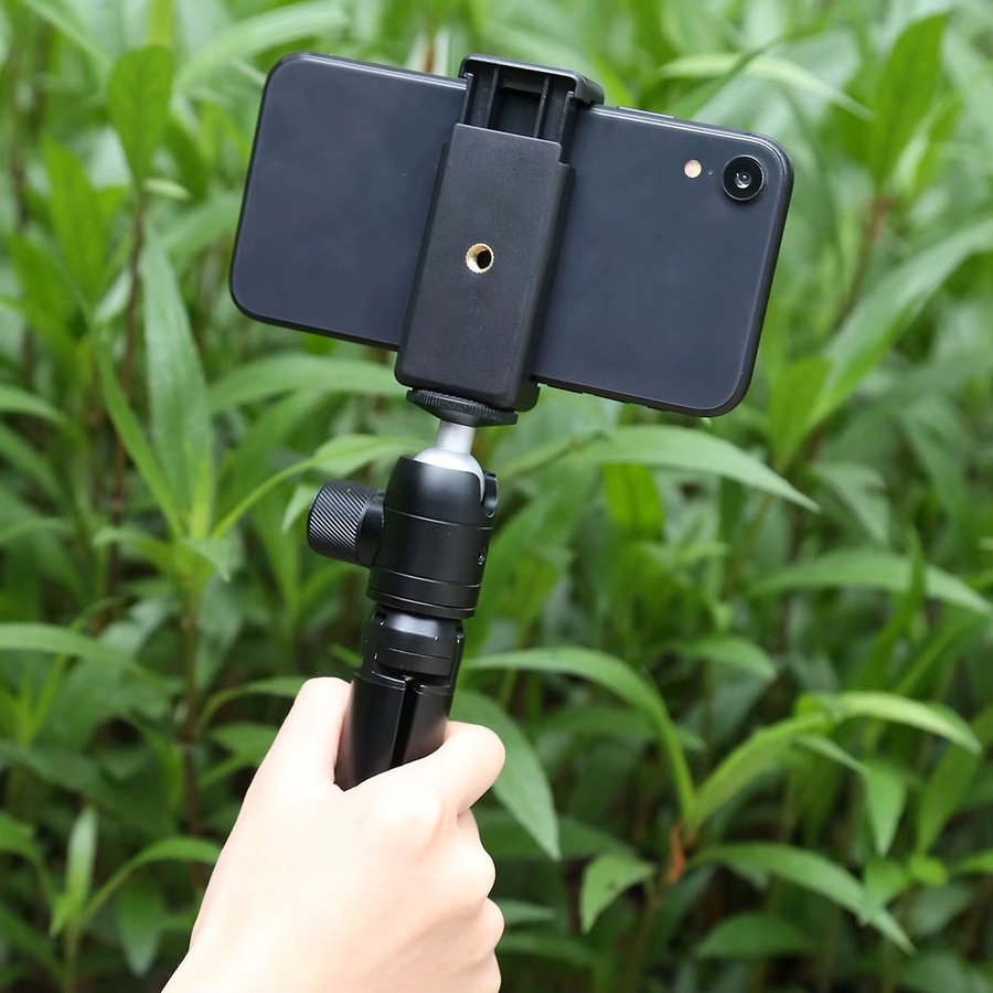 MINIFOCUS Mini-Kugelkopf mit 1/4 Zoll Schraube, 360 Grad drehbarer Stativkopf in Schwarz für LED-Licht, Stativ, Einbeinstativ, Schieber und Digitalkameras - Bild 4